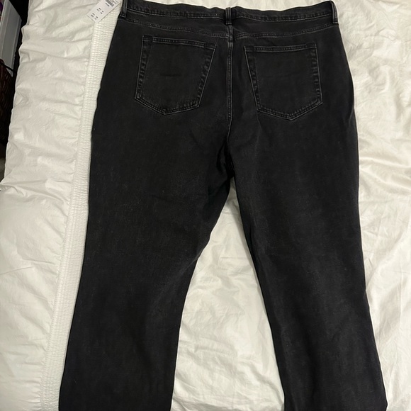 Abercrombie Ultra High Rise 90s Slim Straight Jean - Black -35 Long - Picture 6 of 9